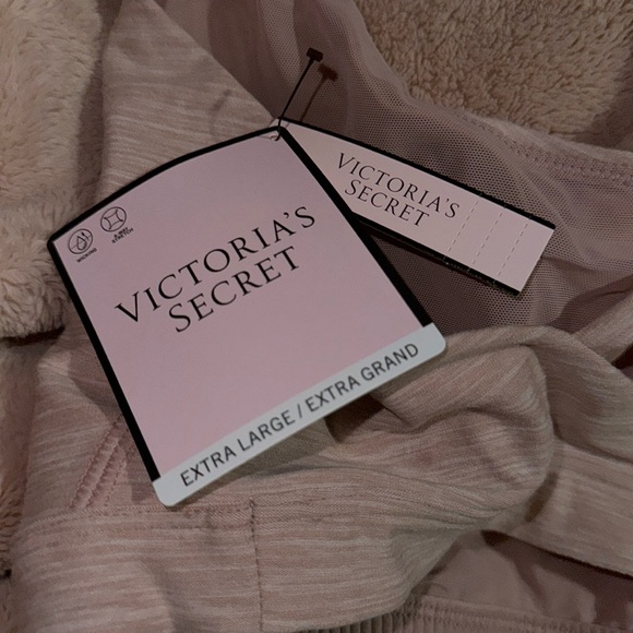 Victorias Secret Pink/Flesh Sport Strappy Back Sports Bra XL - Pink/Flesh - Picture 4 of 8